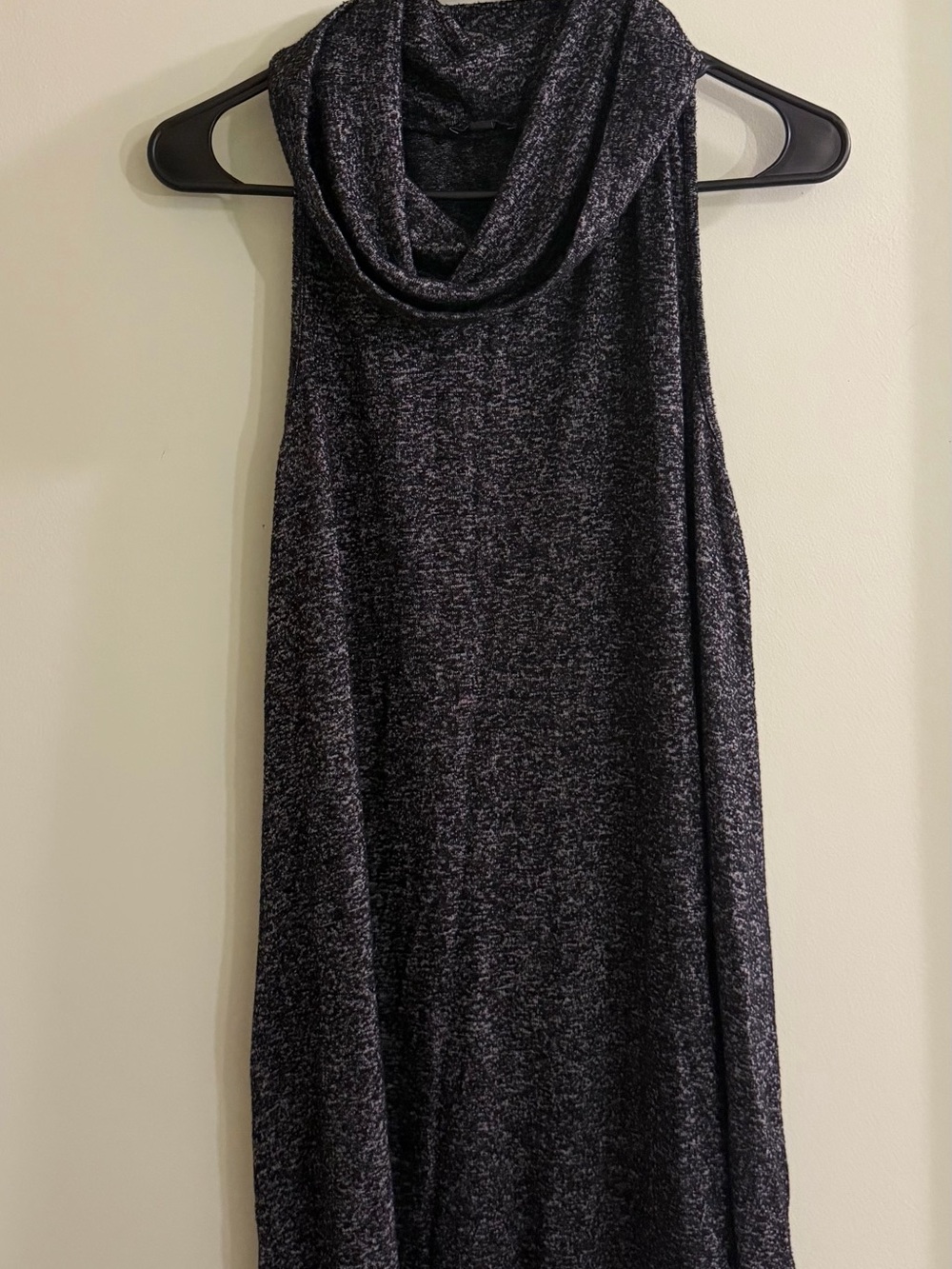 Express Sleeveless Cowl Neck Sweater - Charcoal Heather
